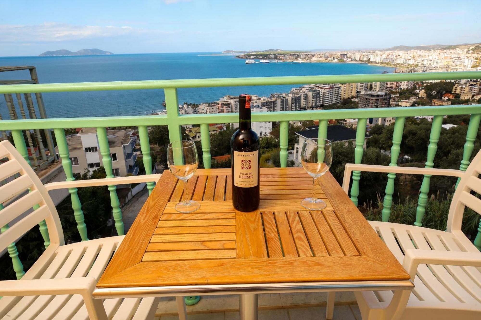 Rezidenca Panorama Apartments Vlorë Exteriör bild